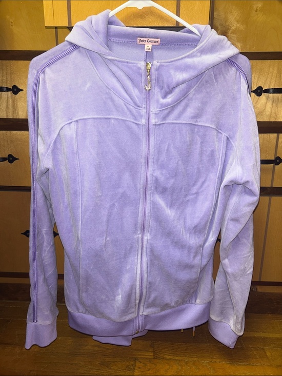 Juicy Couture Pants - Juicy Couture Lavender Velour Zip-Up Hoodie